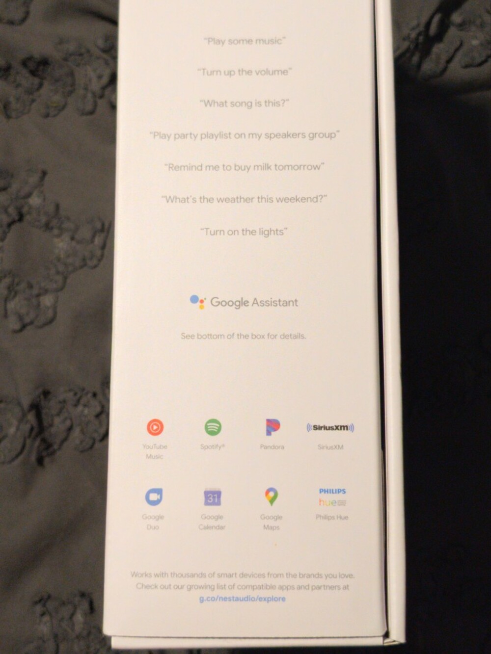 google Nest Audio Smart Speaker — Light Gray Fabric - Picture 2 of 4